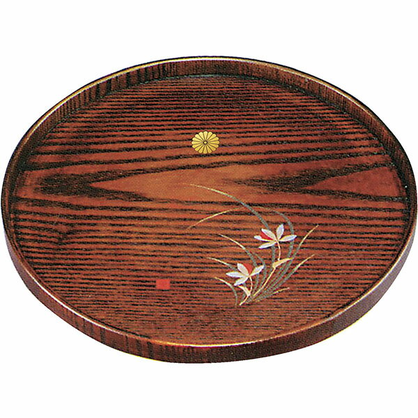 木製 10.0 丸盆 春ラン