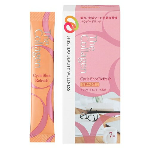 資生堂 ザ・コラーゲン サイクルショット リフレッシュ 2g×7袋×6個 オレンジライムミント風味 (パウダードリンク)のサムネイル