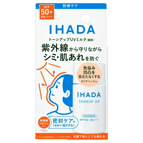資生堂 IHADA イハダ 薬用フェイスプロテクトUV ミルク SPF50+ PA++++ 無香料 医薬部外品 (日焼け止め乳液)