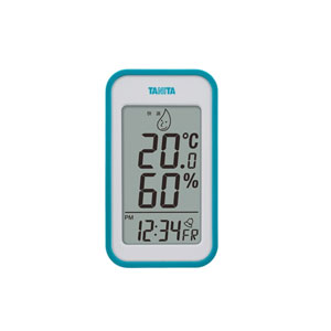 タニタ デジタル温湿度計 ブルー (TT-559-BL)