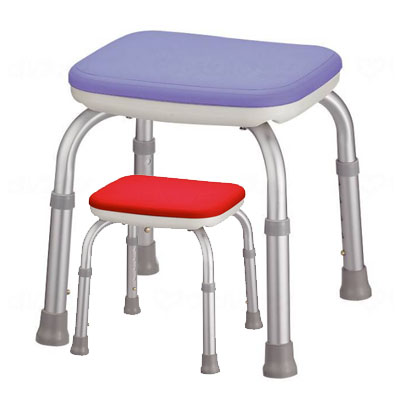 安寿シャワーベンチMini【背無タイプ】　シャワーチェアーコンパクト　背無しシャワーいす　浴室いす　シャワーチェアー　アロン化成