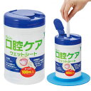 ピレン 口腔ケアウェットシート【100枚入】吸盤ホルダー付き 口腔ケアウエットティシュ マウスウエットシート 竹虎(4)
