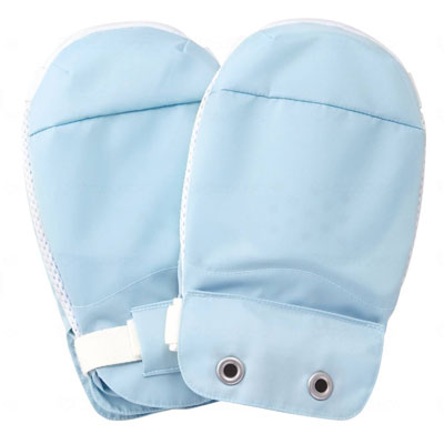 セーフミトンII ブルー 1双 （2枚入） 左右兼用 041051　抑制手袋　自傷防止手袋　いたずら防止　介護手袋　竹虎