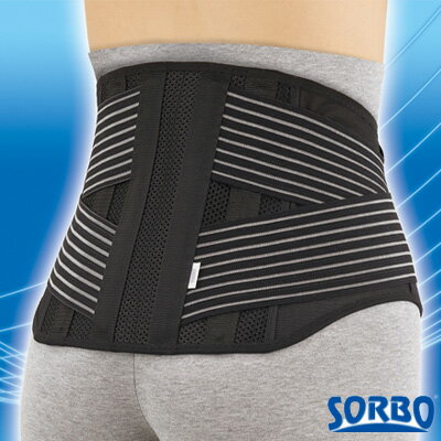 ソルボ楽らく腰ガード レギュラー ブラック/ホワイト　ウエストベルト 腰ガード 三進興業