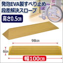 【段差スロープ幅100×高さ0.5cm】段差解決スロープタッチスロープ(幅100×高さ0.5cm)/スロープ/段差解決/シンエイテクノ