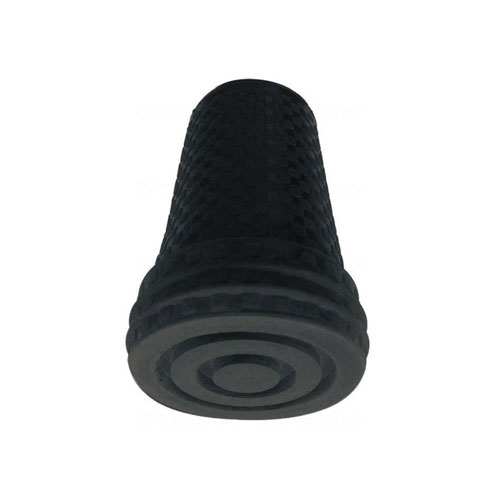 杖用ゴムチップ（格子柄）ブラック　16φ ウェルファン