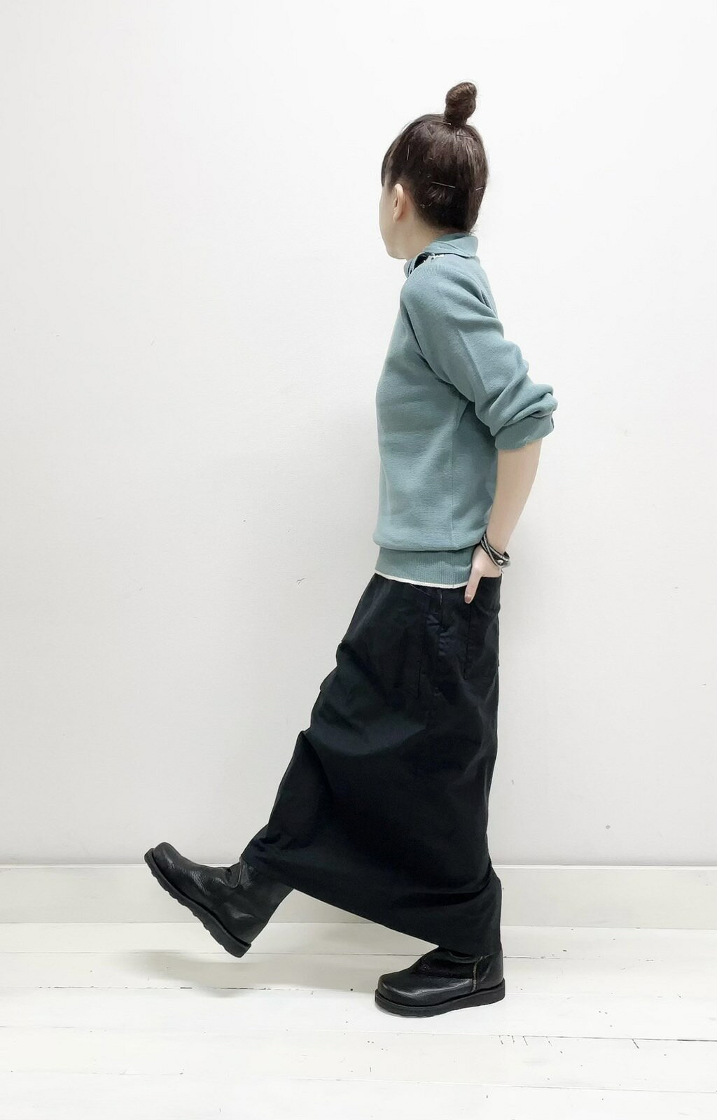 【NATURAL LAUNDRY】M.mash ハイネック釦PO / 7234K-018