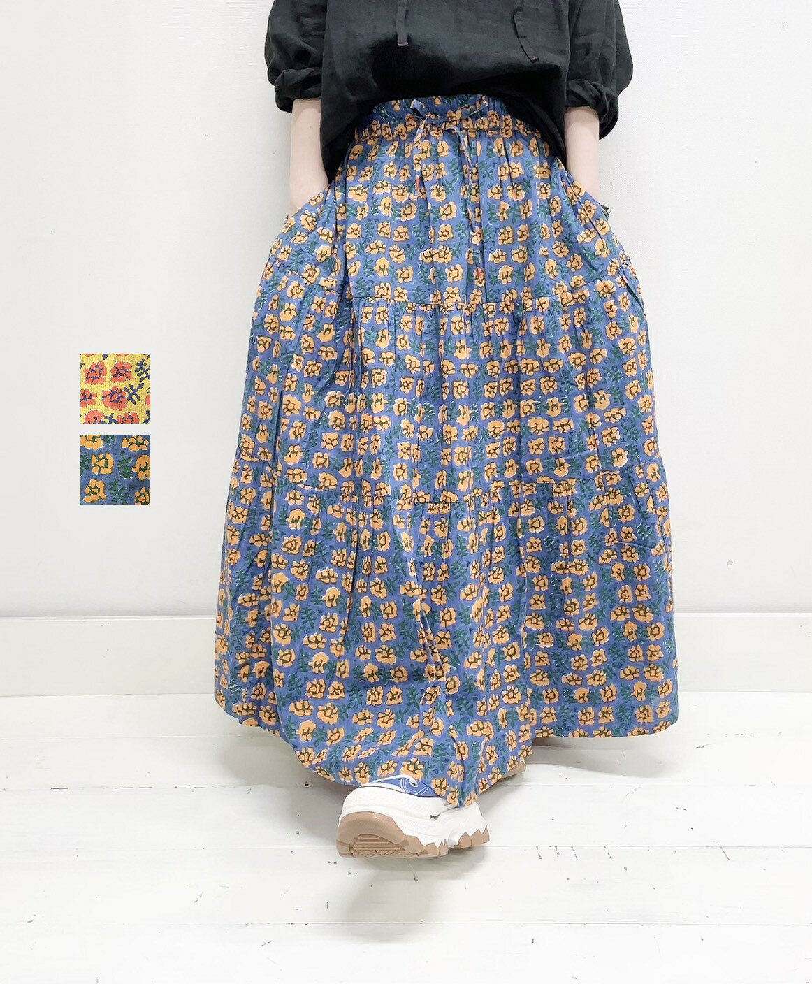 楽天syozikiya【TIGRE BROCANTE】Step Gather Skirt / SK-100-W166