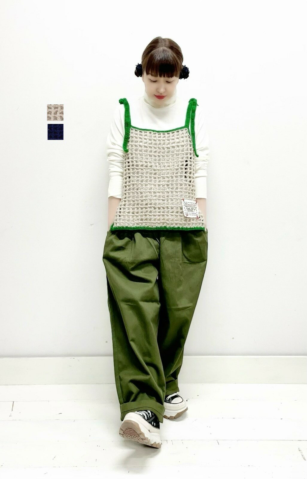 【TIGRE BROCANTE】ネットワークニットキャミソール / MDF-18-TLPO