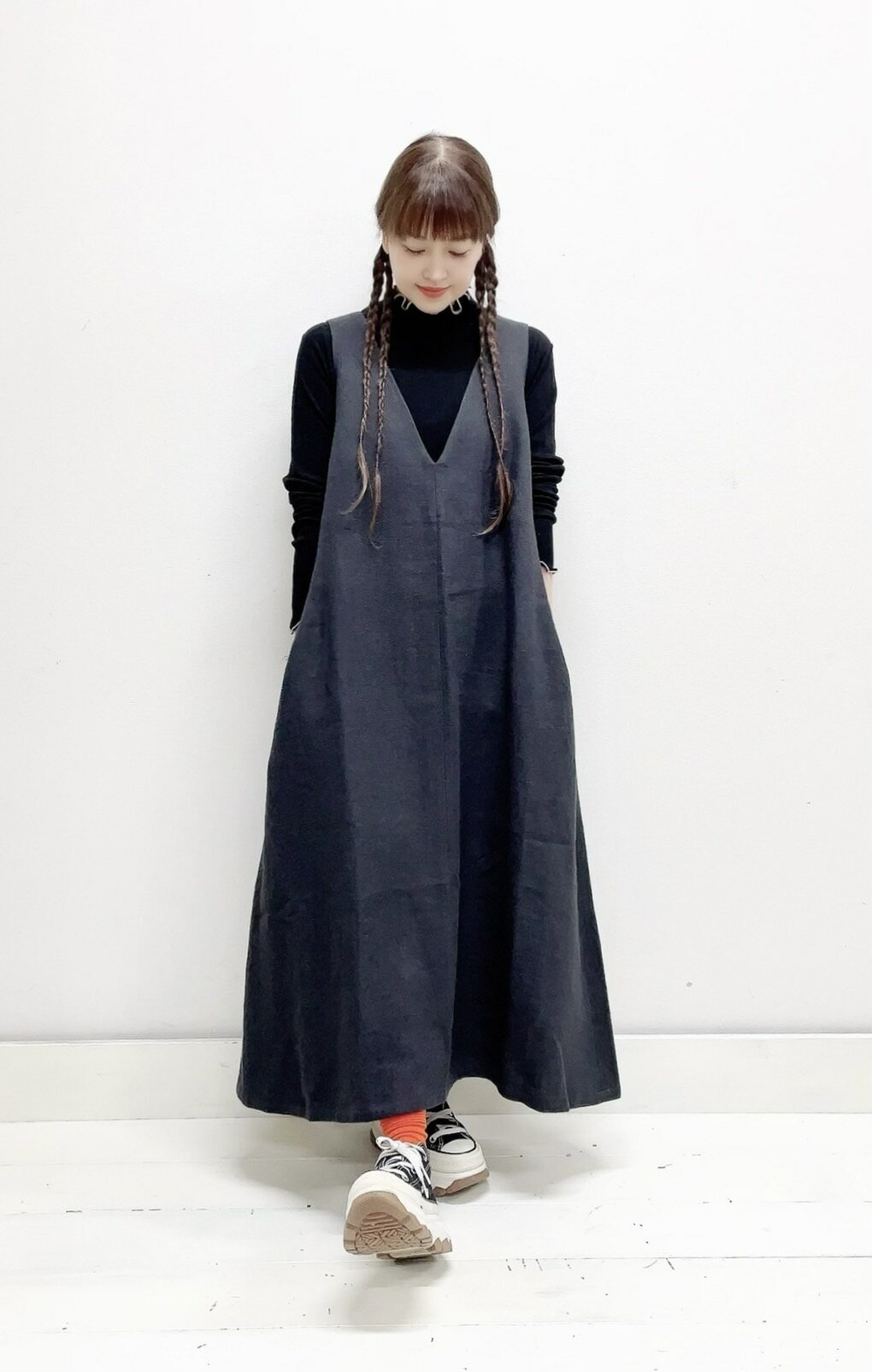【Linen Ya】ジャンパースカート / AS526LW
