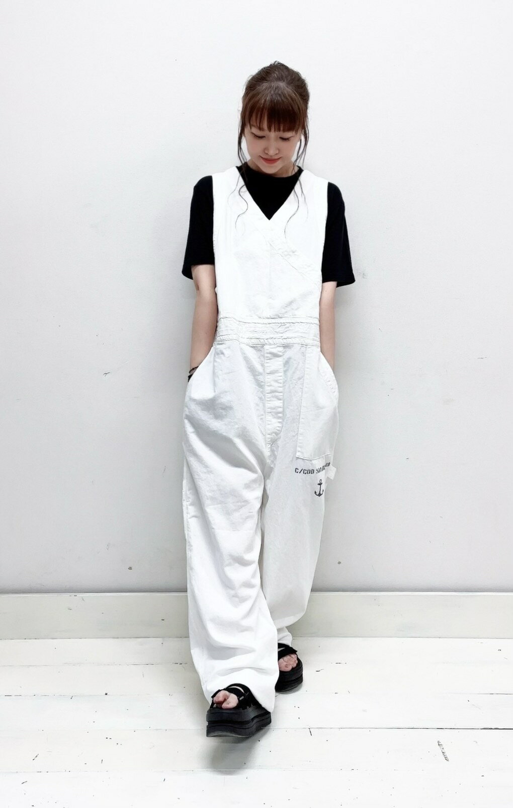 【快晴堂】カシュクールサロペットパンツ / 52P-08