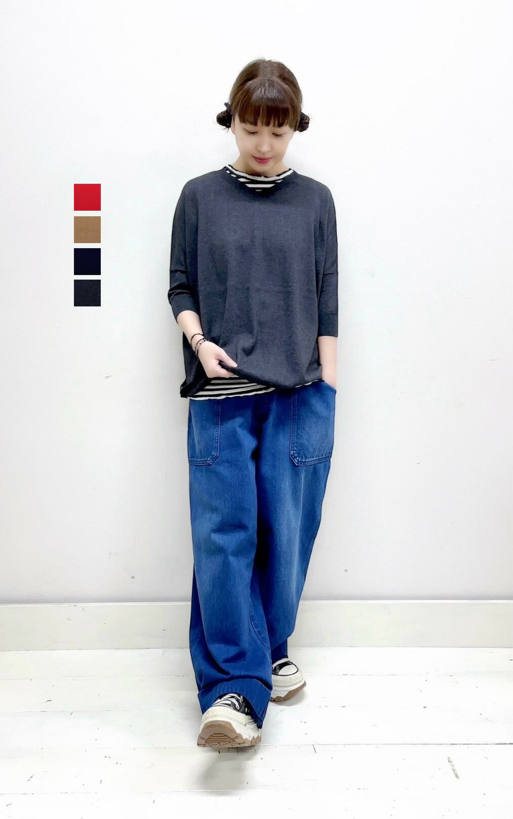 Rakuten - 【veritecoeur】5COL V-NECK / ST-137