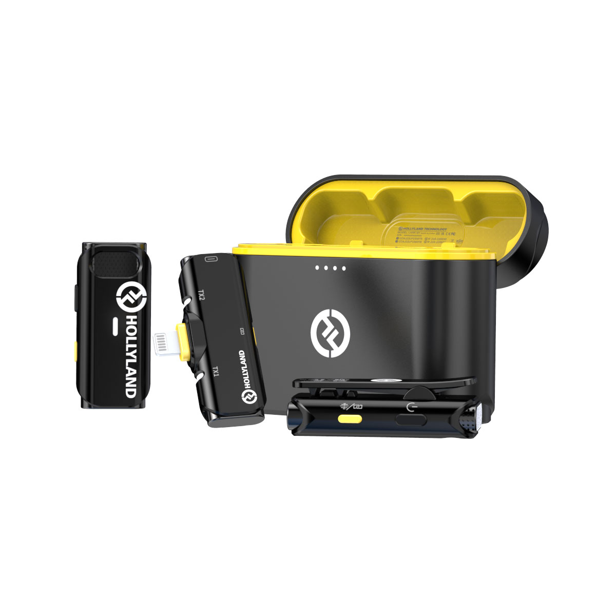 【当社在庫限り】Hollyland(ホーリーランド) Lark C1 DUO ワイヤレスマイクロホンシステム クールブラック iOS版/ケース付き HL-LAR...