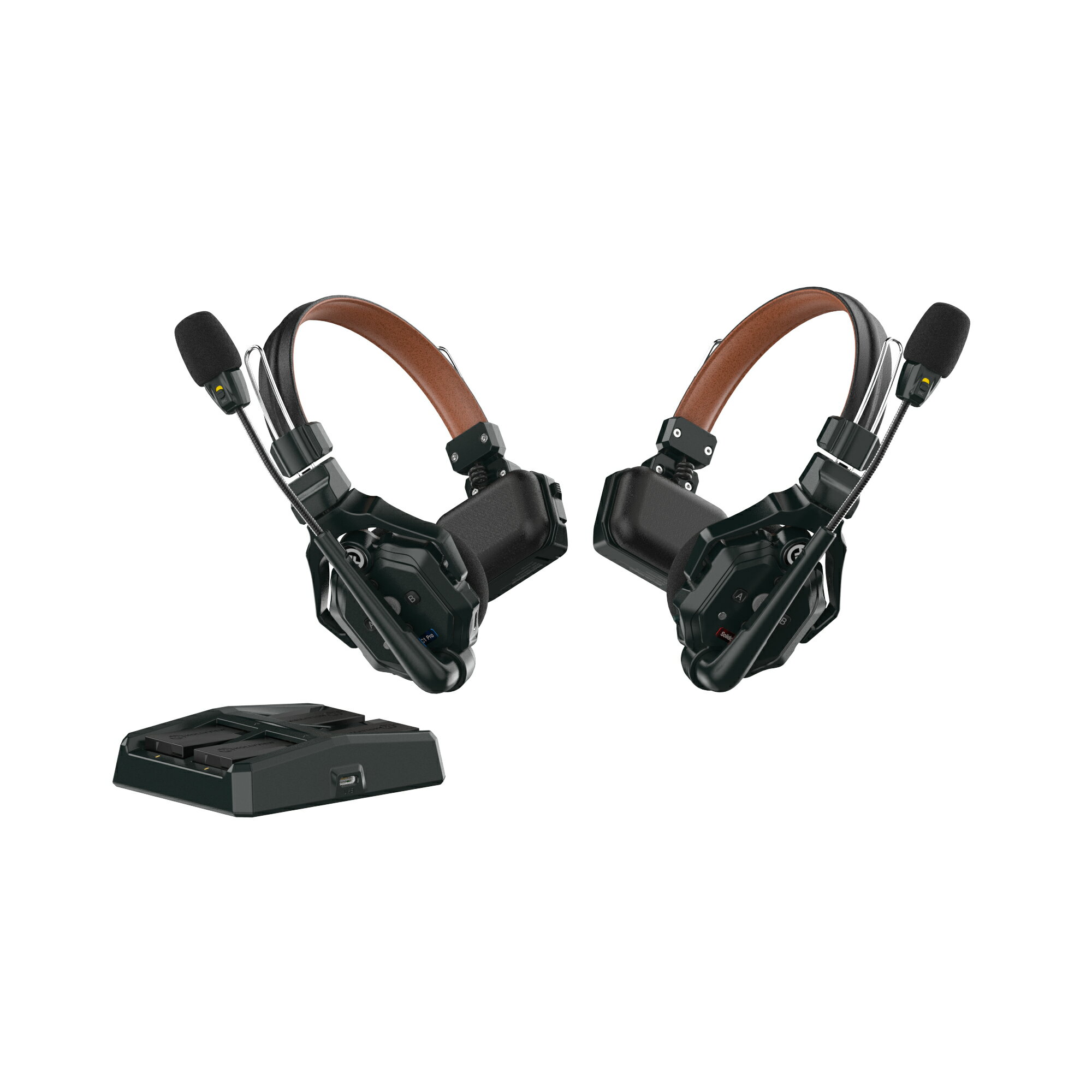 Hollyland(ホーリーランド) ワイヤレスインカムヘッドセット Solidcom(ソリッドコム) C1 Pro(ノイズキャンセル機能付/2人用)