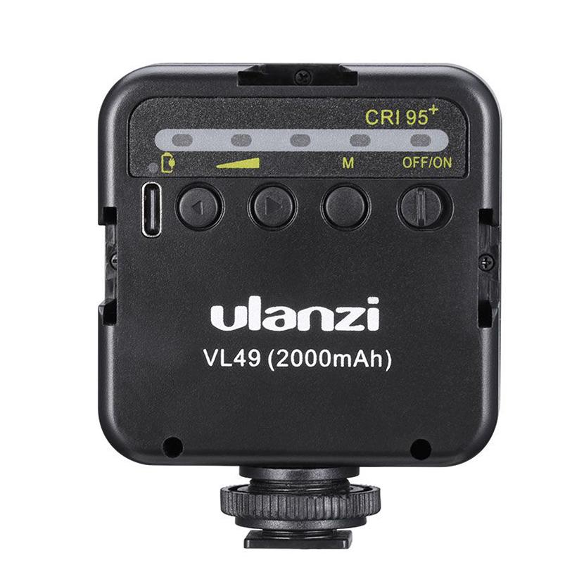Ulanzi(ウランジ) 1672 VL49 2000mA/hバッテリー充電式ミニLEDライト ブラック