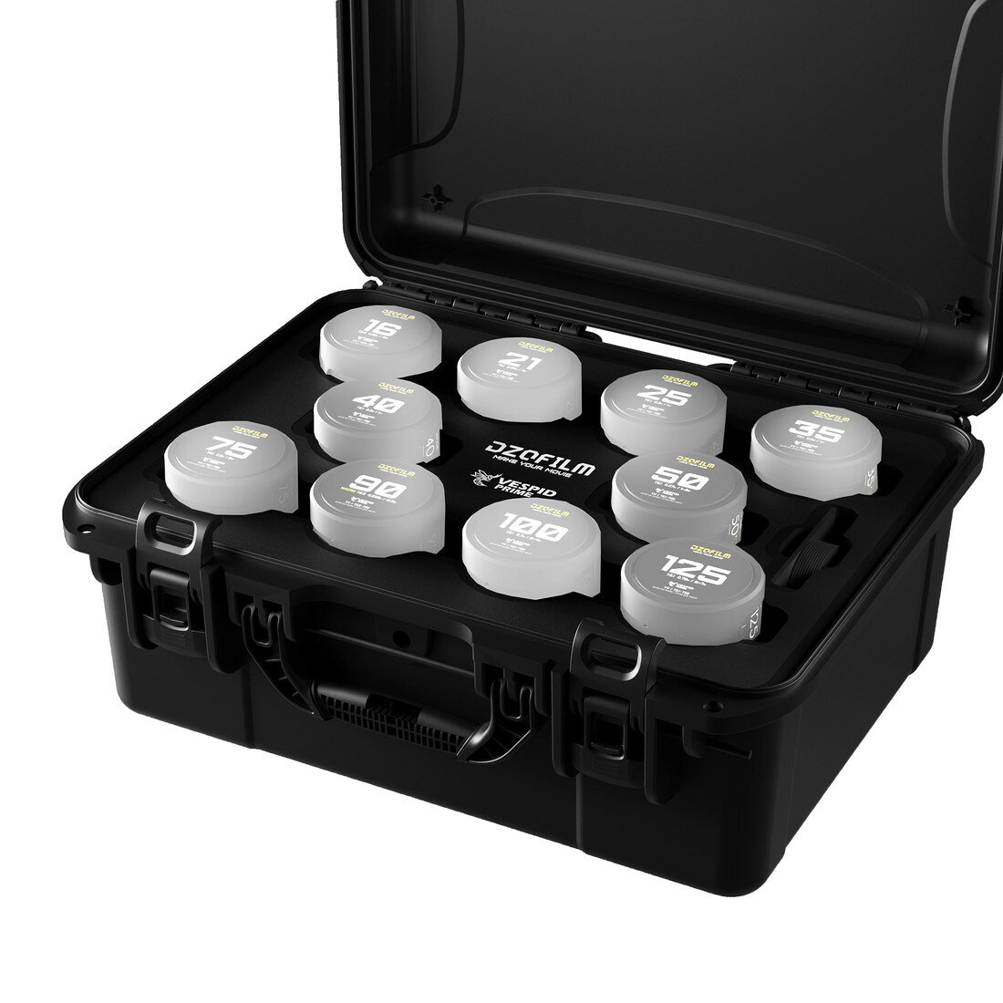 ■ 特長 Vespid Primeレンズ用ハードケース レンズ10個収納可能。持ち運びに適した頑丈な素材。衝撃からレンズを守ります。 ※ こちらの商品にはレンズ本体は付属致しません。ご了承ください。