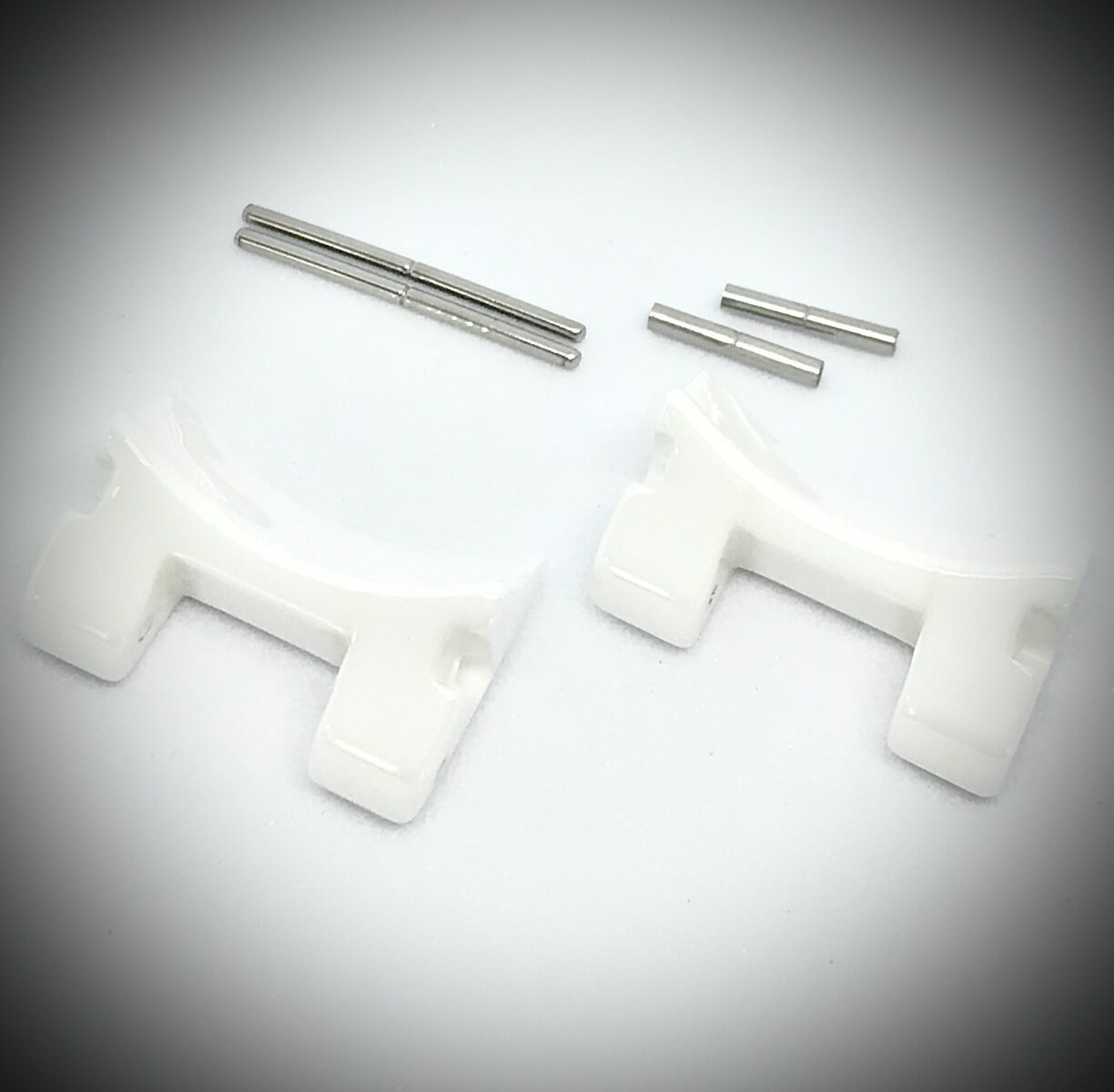 【時計修理技能士 プロデュース】時計 ベルト 腕時計 バンド エンポリオアルマーニ 時計ベルト EMPORIO ARMANIAR1403 AR-1403 セラミック ホワイト 弓カン コマ 破損交換用 時計修理 メンズ腕時計用 互換品