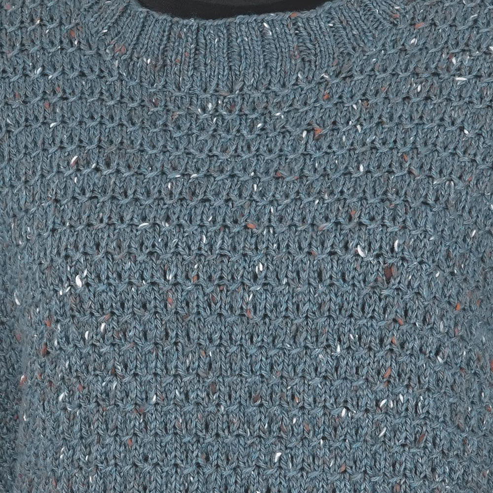 ＃【手編み材料パックです】【ダイヤアデル】を使った【ノット模様のプル】R3-5171アートを着る！