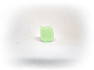 チューリップのボタン　ペパーミントグリーン