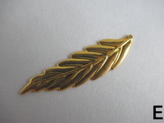 リーフパーツ　トップパーツ　アクセサリーパーツ　リーフパーツ　ゴールド