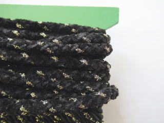 ゴールドのラメ入りひも　黒×ゴールド　ゴールド控えめです　501