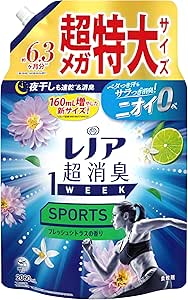 レノア 超消臭 1WEEK SPORTS 柔軟剤 フレッシュシトラス 大容量 詰め替え 2060mL 部屋干し・汗臭対策 抗菌 消臭 持続型フレグランス 衣類ケア Lenor