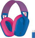 Logicool G ゲーミングヘッドセット G435 ワイヤレス ヘッドセット LIGHTSPEED & Bluetooth 軽量 165g 内蔵マイク 18時間連続使用 USB ドングル Dolb(2)