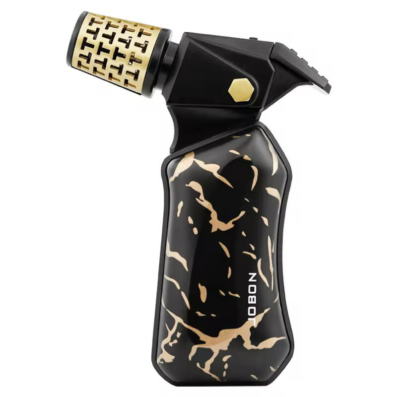 JOBON 高級ターボライター ガスバーナー　強力直噴ブルーフレーム シガー用 防風 ガス注入式 安全ロッ..