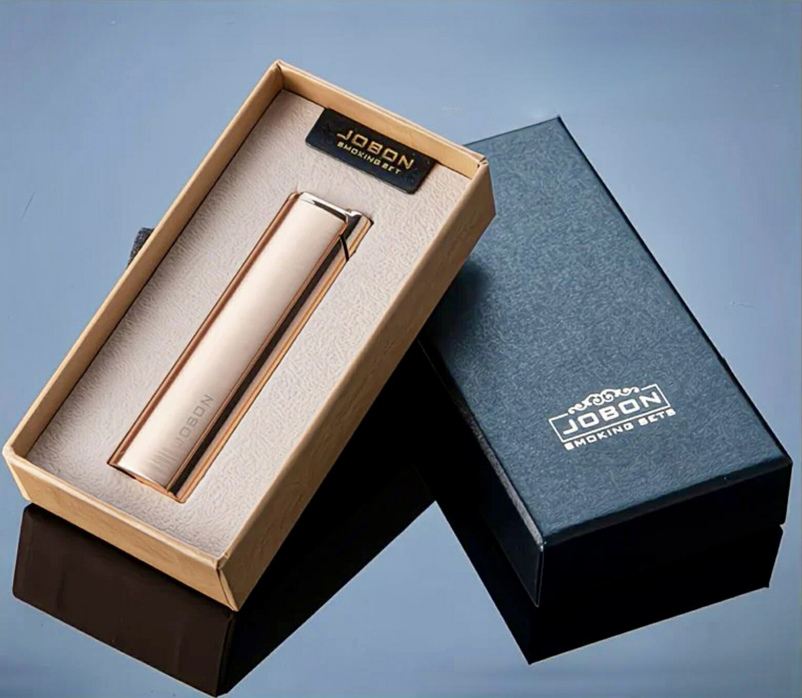 ジョッボンガスライター ターボ 薄型亜鉛合金材質メタルボディ ガス充填式 防風 持ち運び簡単　おしゃ..