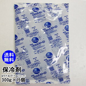 【送料無料】保冷剤　300g×15個（日本製）【常温】