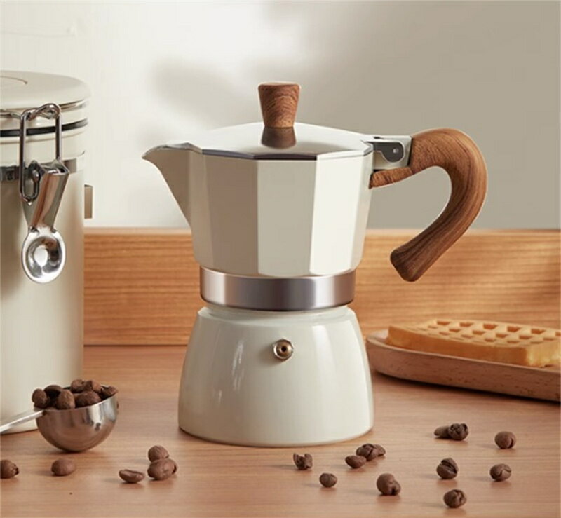 直火式 エスプレッソメーカー マカロン色 おしゃれ　イタリア　ラッテ　家庭用　香りコーヒーメーカー ..