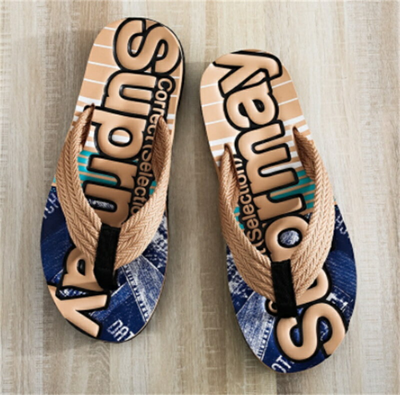 メンズ ビーチサンダル トングサンダル おしゃれ ボーダー ライン メンズファッション アウトドア キャ..