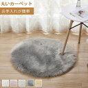 お買い物マラソン【P5倍】円形 丸いラグ ホットカーペット 直径60CM リビング ニッセン シャギー オシャレ 円形 丸いラグ ホットカーペット ふわふわ リビング 新生活 北欧 子供部屋 女の子 男の子