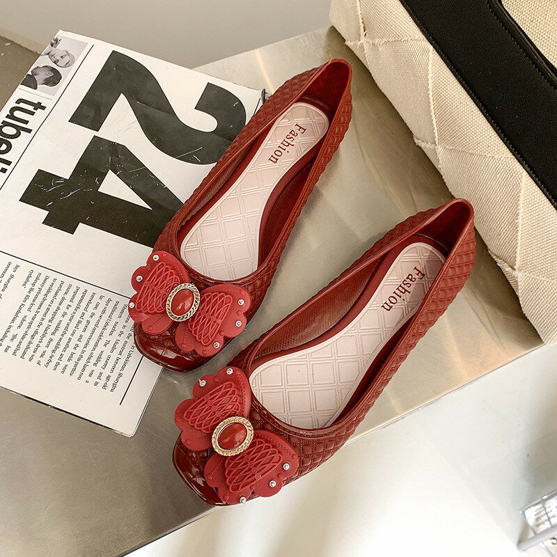 雨 レディース 防水 通勤 パンプス 歩きやすい おしゃれ 大きいサイズ 雨靴 レインシューズ 梅雨 通学 撥水 ローヒール ぺたんこ レディース