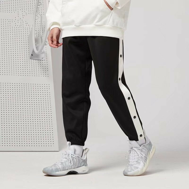 ジャージ バスパン スナップボタン ロングパンツ バスケパンツ 長ズボン 160 バスケットパンツ ジュニア キッズ バスケットボールパンツ 男の子 女の子 110 120 130 140 150 下