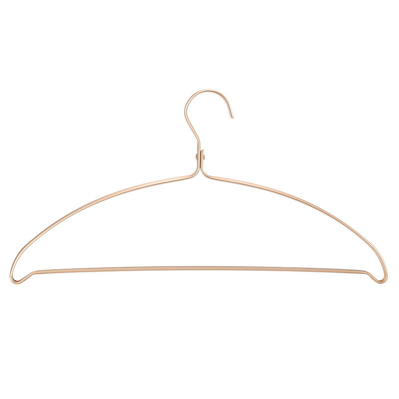 10本セット　アーチハンガー　ジャケット 変形にくい 型崩れしない すべらない 跡形がつかない 衣類ハンガー 滑り止め アーチハンガー 洗濯ハンガー 物干しハンガー 人体ハンガー 形がつかない アルミ 金属 ゴールド ニット ハンガー