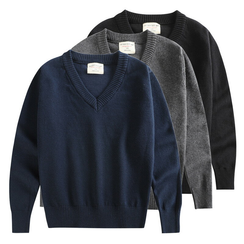 大人サイズも子供サイズ揃い!スクールセーター スクールニット キッズ 子供 コットン セーター レディース メンズ ビジネス vネック ニット プルオーバー 秋...