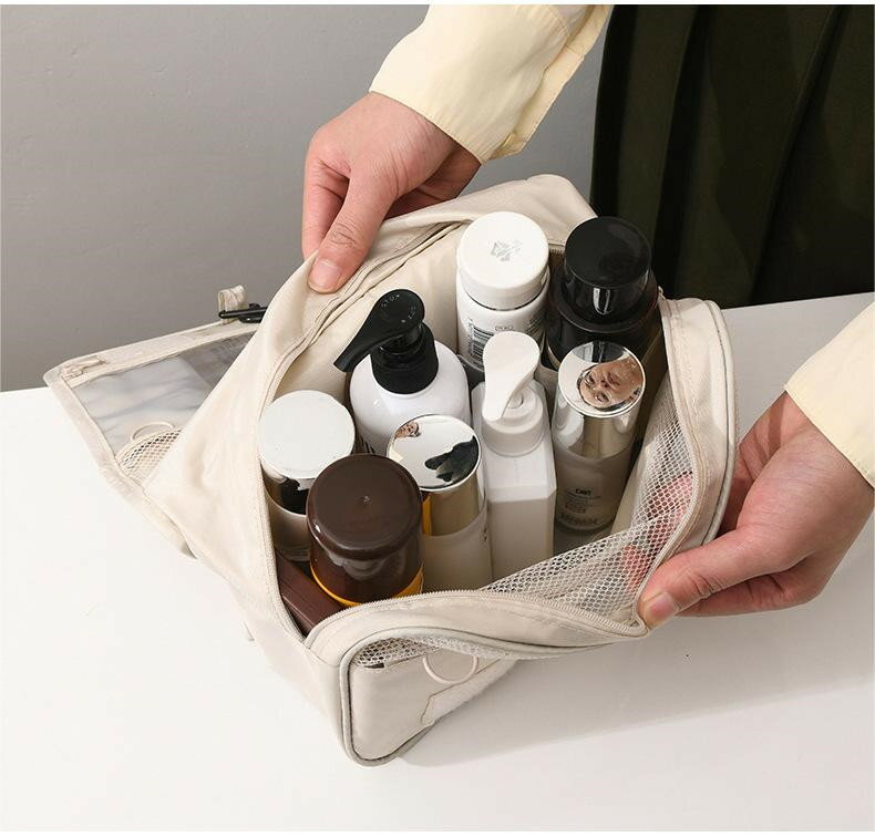 ィポーチ コスメポーチ 大容量 収納 化粧ポーチ メイクポーチ コスメポーチ ブラシ入れ付き かわいい ..