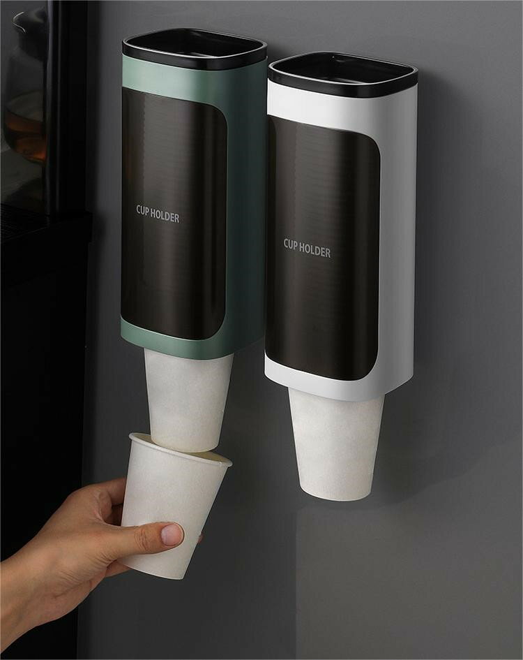 カップディスペンサー 最新型 使い捨てコップ用ホルダー 紙コップホルダー 紙カップディスペンサー 紙コップ収納
