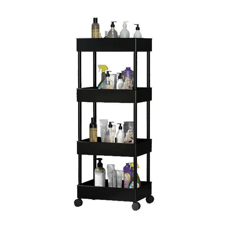 【送料無料】キッチンワゴン 隙間収納 スリム キッチンラック キャスター付き 収納棚 すきま収納 収納..