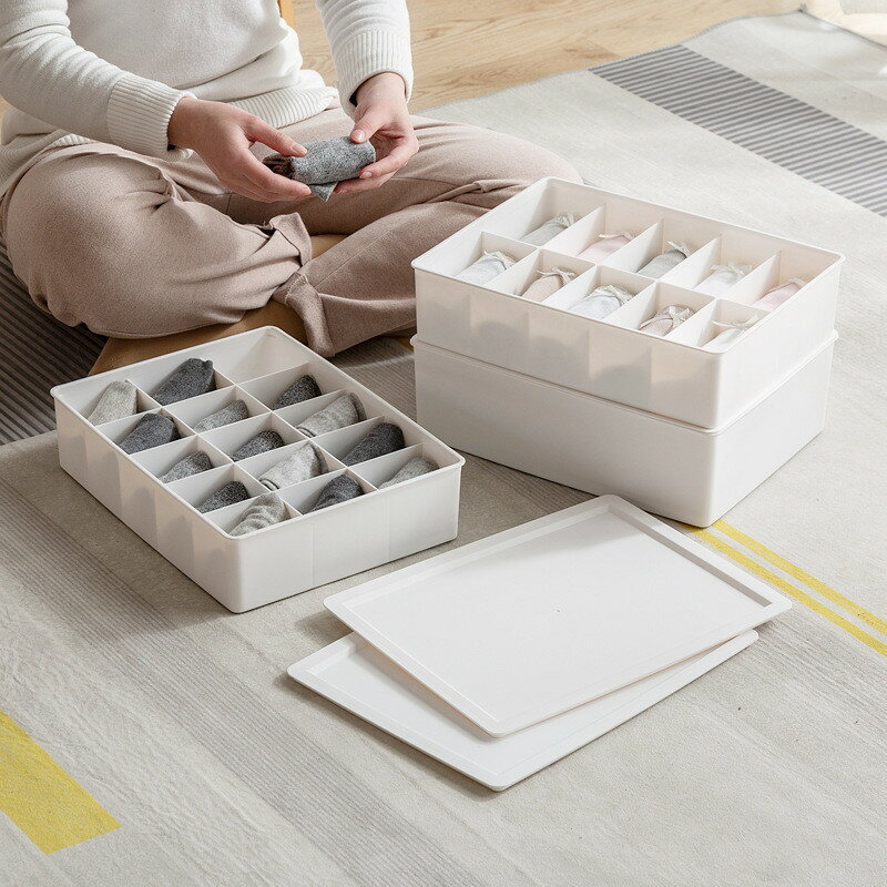 下着収納ボックス 収納ケース 引出し収納 仕切り 整理整頓 片付け 無地 省スペース 靴下 ブラジャー収..