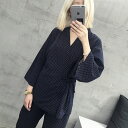 甚平 レディース パジャマ 上下2点セット レディース メンズ お揃い 甚兵風ルームウエア 甚平風ナイトウエア 九分袖 九分丈ズボン 春〜秋 部屋着 セットアッ...