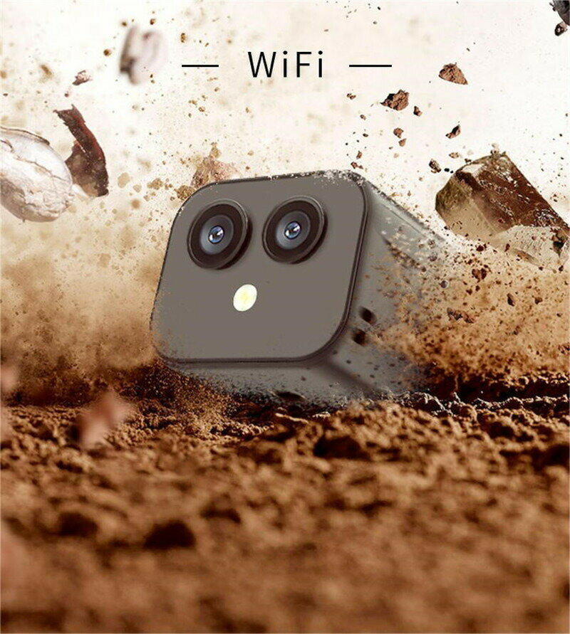 小型カメラ ワイヤレスカメラ 隠しカメラ 1600万画素数 リモート通話対応 デュアルカメラ スマホ対応 170°超広角レンズ 大容量なバッテリー 遠隔...