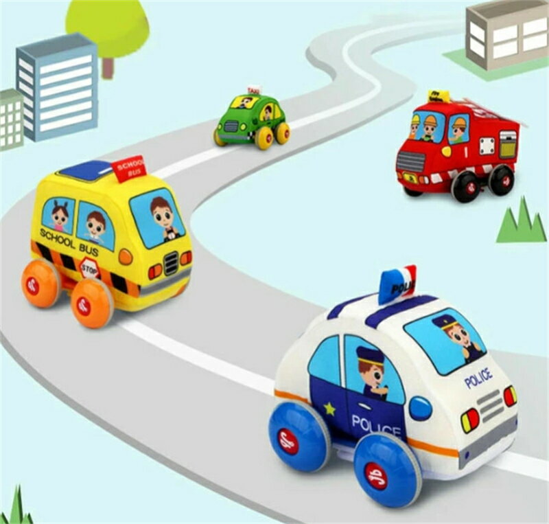 布おもちゃ ミニカー プルバックカー 布 布製 車 乗り物 子供 キッズ おもちゃ 玩具 車のおもちゃ 知育 デザイン クリスマス プレゼント ギフト 男の子 女の子 キッズ 子供 保育園 贈り物 出産祝い 室内遊び 1歳 2歳 3歳