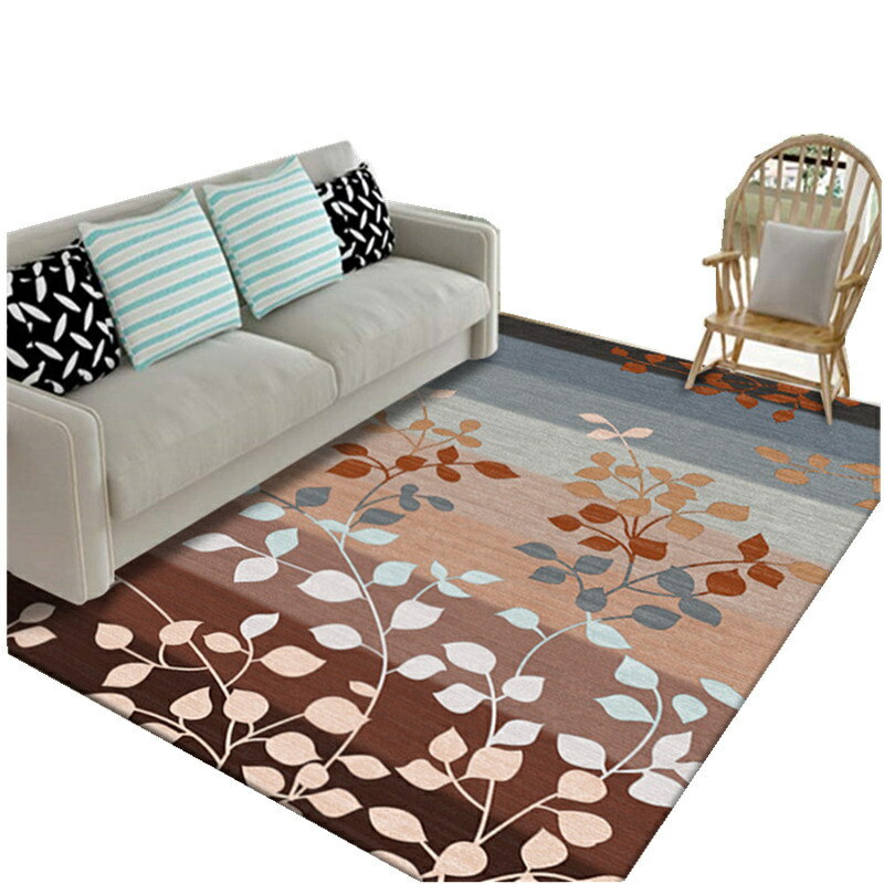 80*120CM 北欧風 花柄葉柄 大面積 洗える ラグマット 滑り止め 玄関マット ラグラグ カーペット おしゃれ　オールシーズン ラグ ベッドルームリビングルームベッドルーム ラグマット タイルラグ じゅうたん 床暖房 ホットカーペット 寝室 絨毯