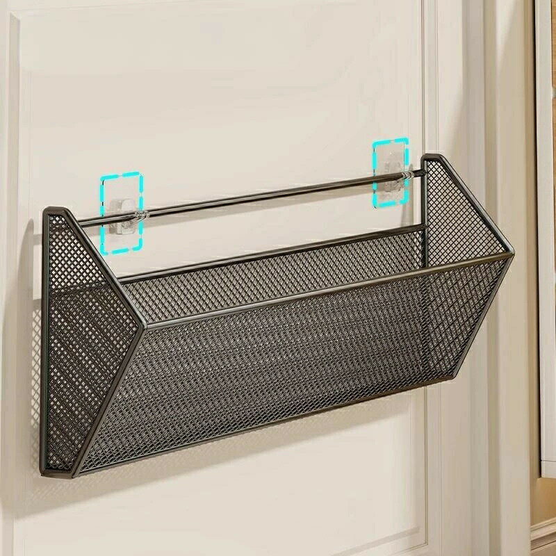 靴棚 ドア後ろ収納 省スペース 壁掛け式 新作 鉄製のシューズラック 2色選べる