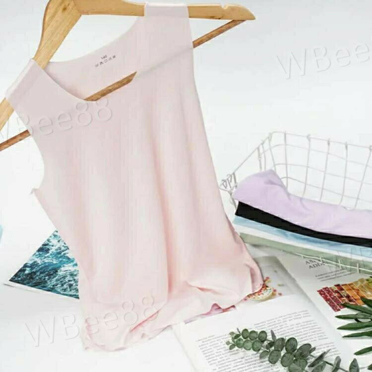 2枚セット タンクトップ キッズ 子供服 冷感 キッズ服 男の子 女の子 シームレス 無地 シンプル おしゃ..