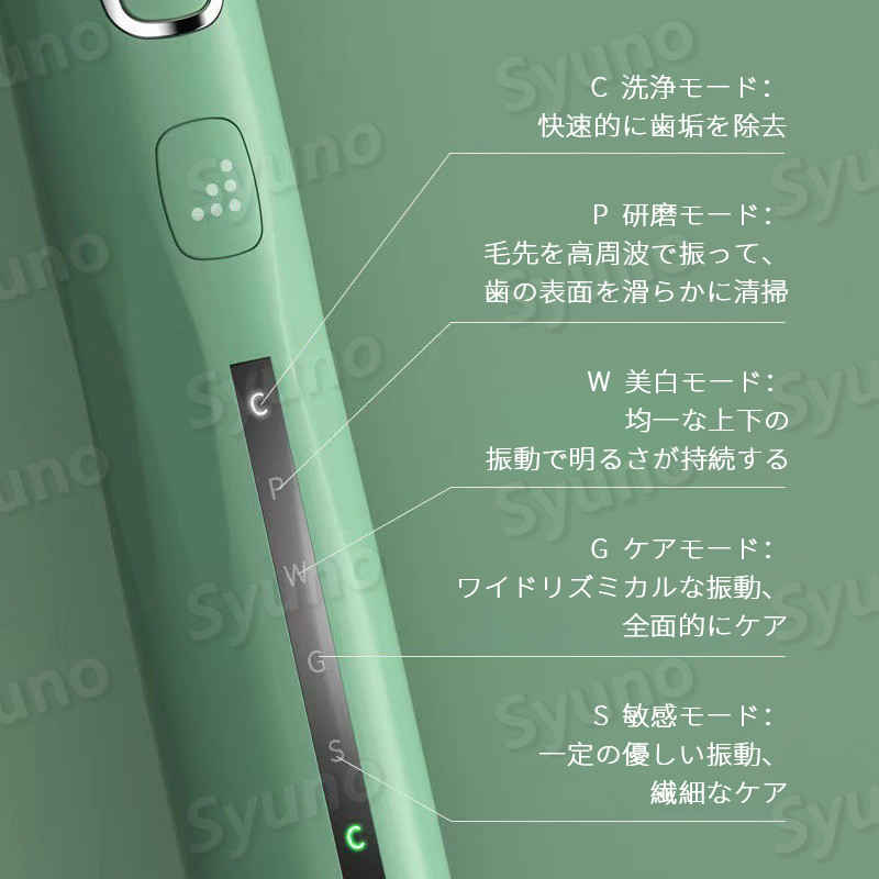 お買い物マラソン【P5倍】電動歯ブラシ 音波歯ブラシ USB充電式 IPX7防水 替えブラシ10本 歯ブラシ ハブラシ ホワイトニング 家族 はみがき やわらかめ 振動 電動歯ぶらし 5モード デンタルケア 美容 健康家電 プレゼント歯垢 口臭予防