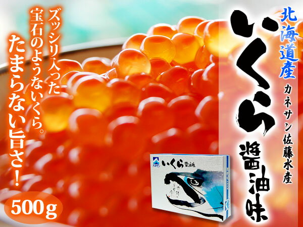 北海道産 カネサン佐藤水産　 いくら醤油漬 500g日本一美味しいイクラだと思います