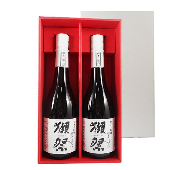 【正規販売店】獺祭 純米大吟醸 磨き39 720ml 2本 獺祭専用紅白ギフトボックス 山口県 旭酒造 日本酒 コンビニ受取対応商品 送料無料 お酒 父の日 プレゼント